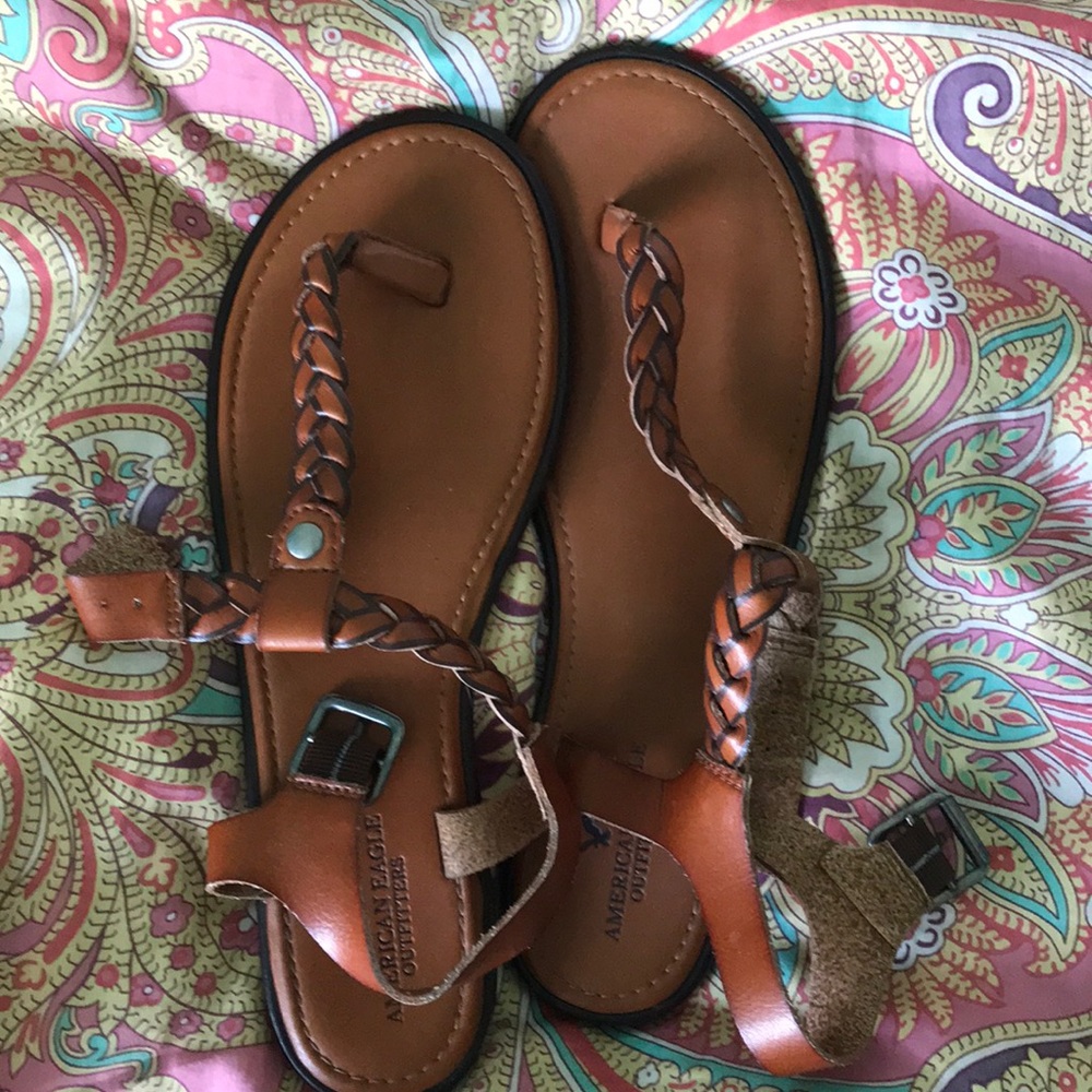 braided american eagle sandals
